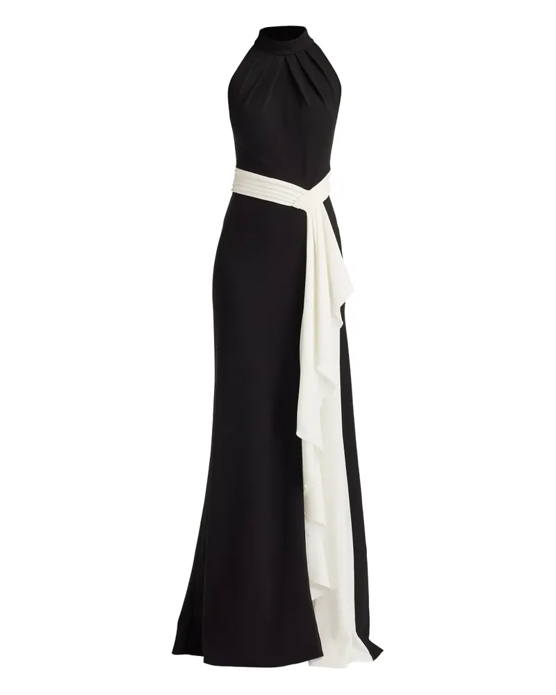 Tadashi Shoji Neckholder-Abendkleid - Schwarz Schwarz