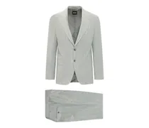 Gestreifter Anzug - Grau