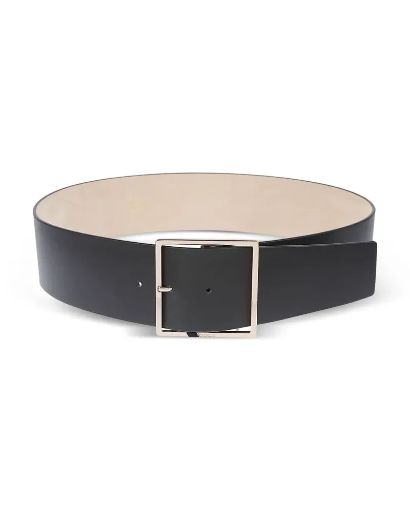 Max Mara square-buckle wide belt - Schwarz Schwarz