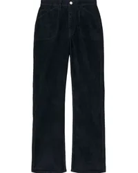 RE/DONE Ausgestellte Cropped-Cordhose Blau