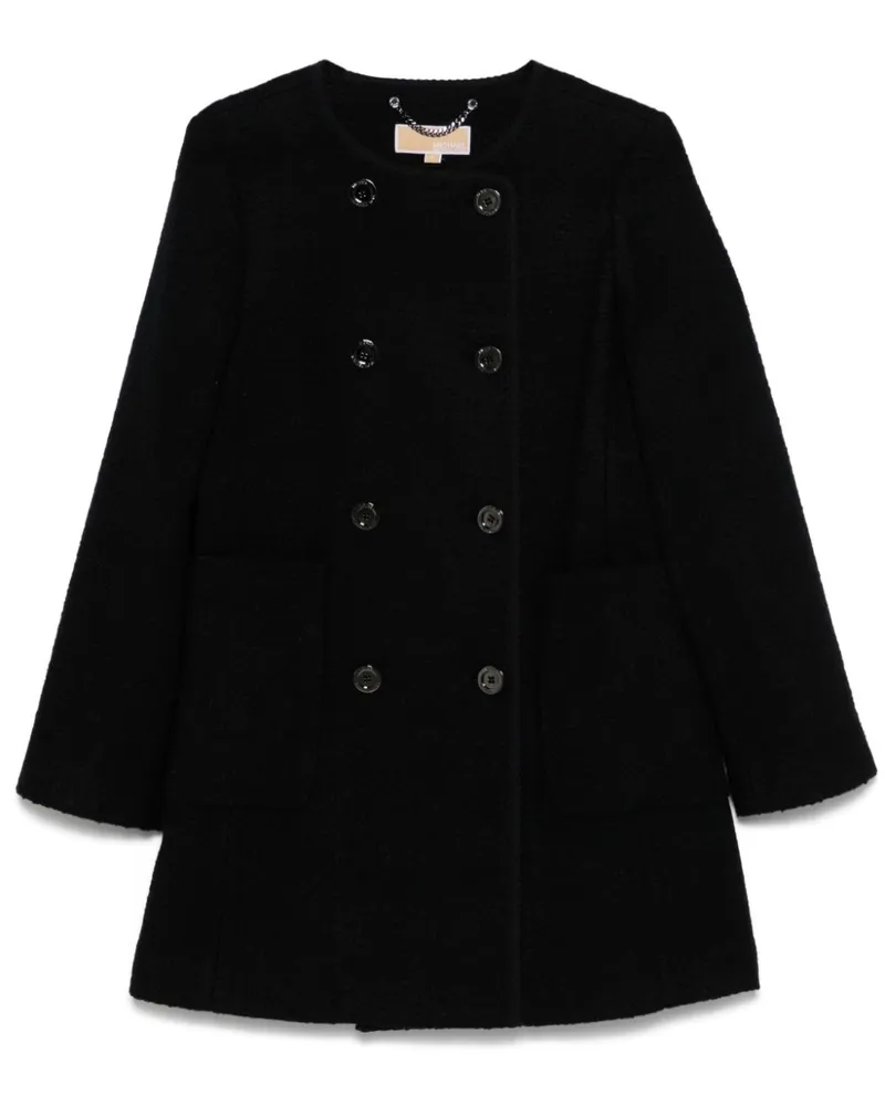 Michael Kors Mantel aus Bouclé - Schwarz Schwarz
