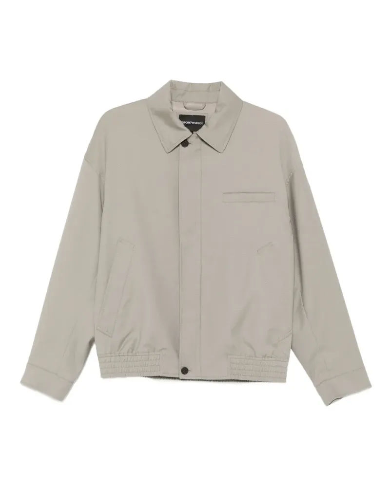 Emporio Armani collar virgin wool jacket - Nude Nude