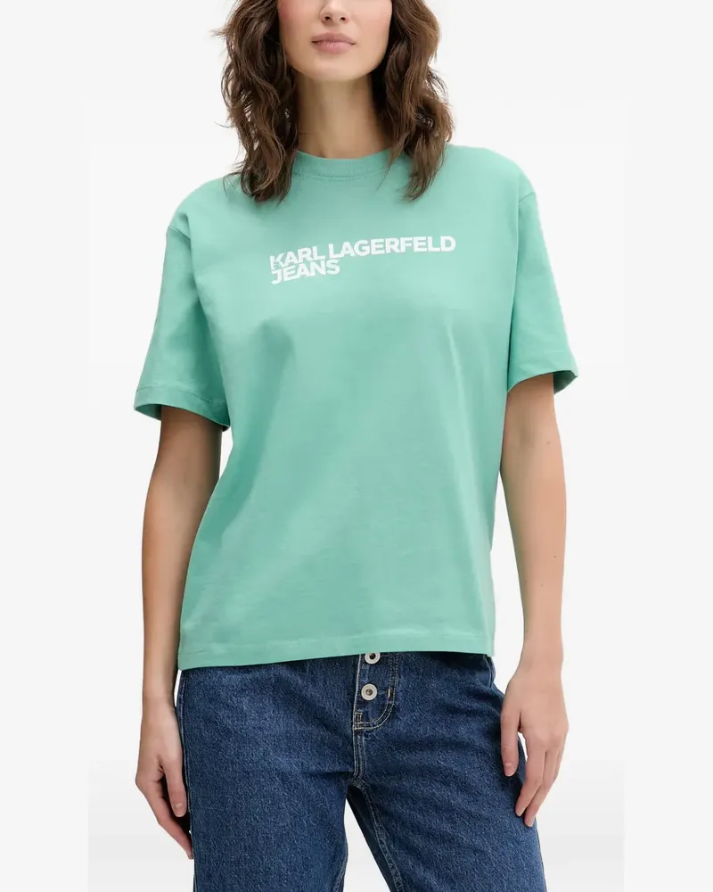Karl Lagerfeld logo-print T-shirt - Grün Grün