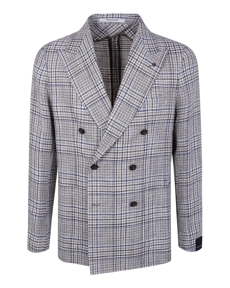 Tagliatore double-breasted Prince of Wales check blazer - Braun Braun