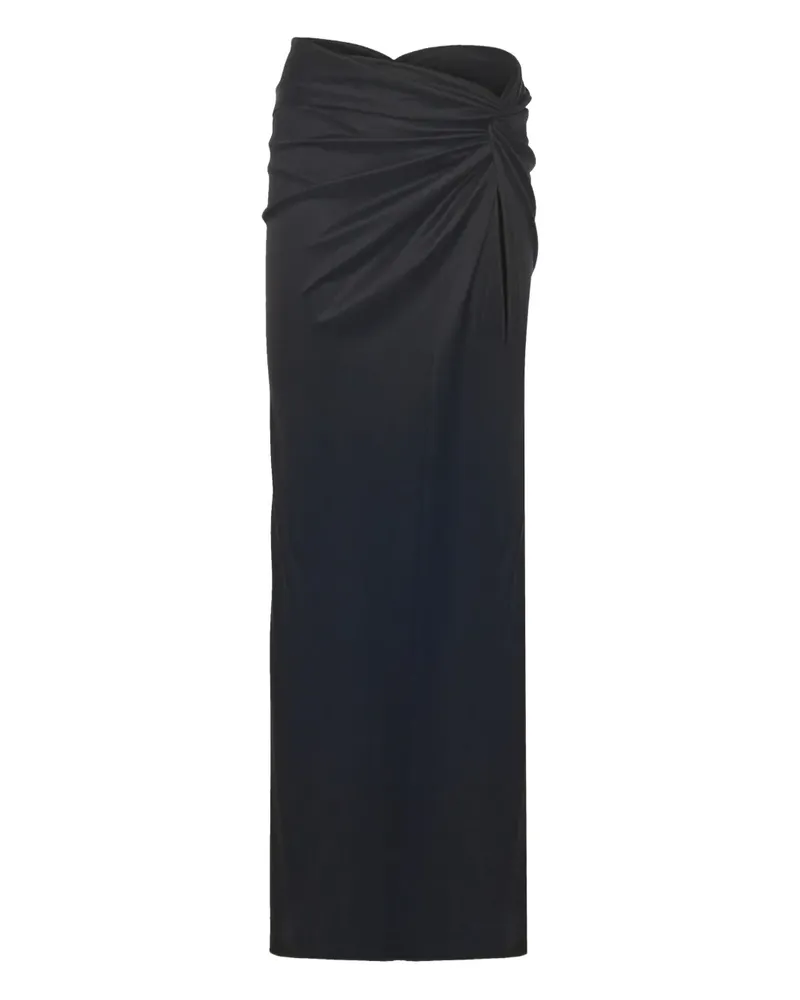 ANDAMANE Zohra twist-detail maxi skirt - Schwarz Schwarz