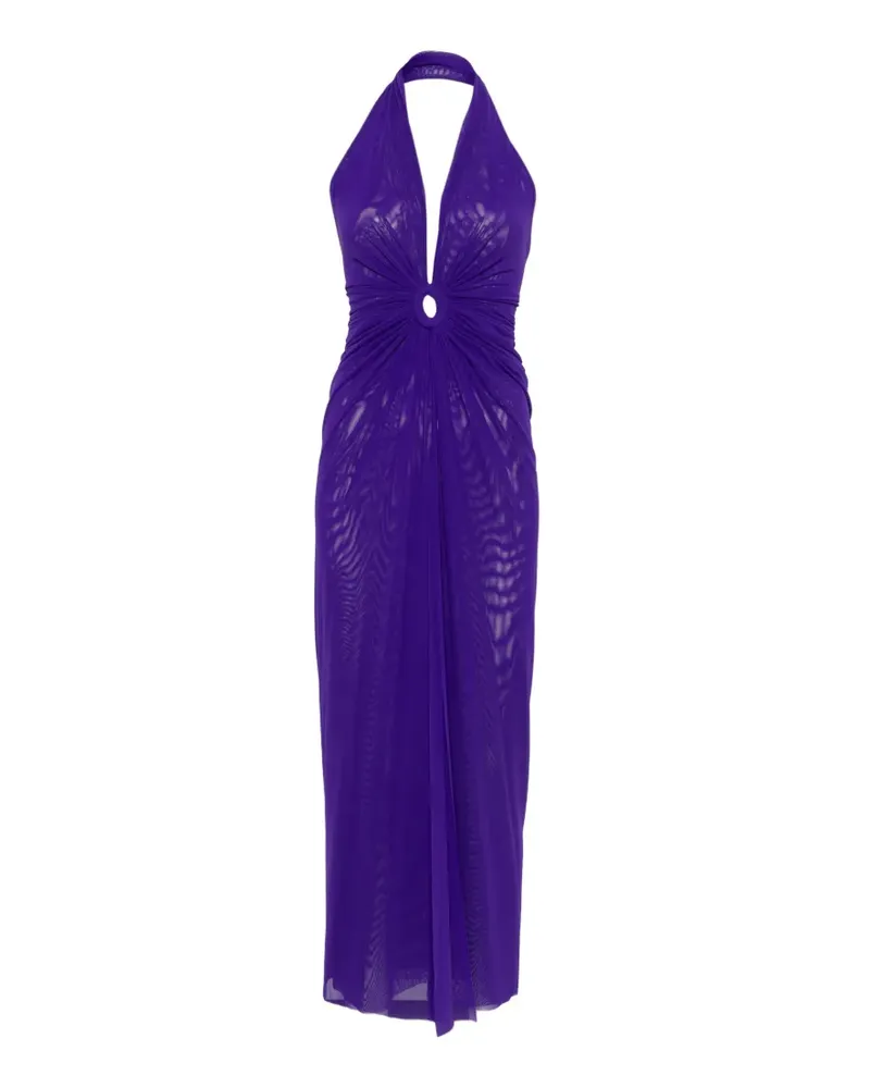 FISICO-Cristina Ferrari Maxikleid mit Ringdetail - Violett Violett