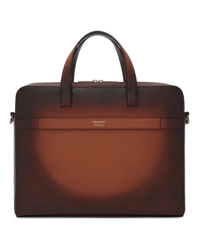 Ferragamo Gancini Aktentasche - Braun Braun