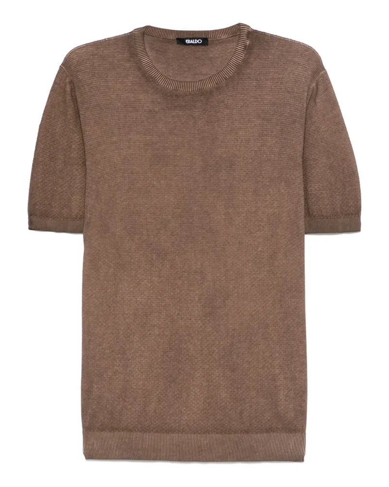 ERALDO Gestricktes T-Shirt - Braun Braun