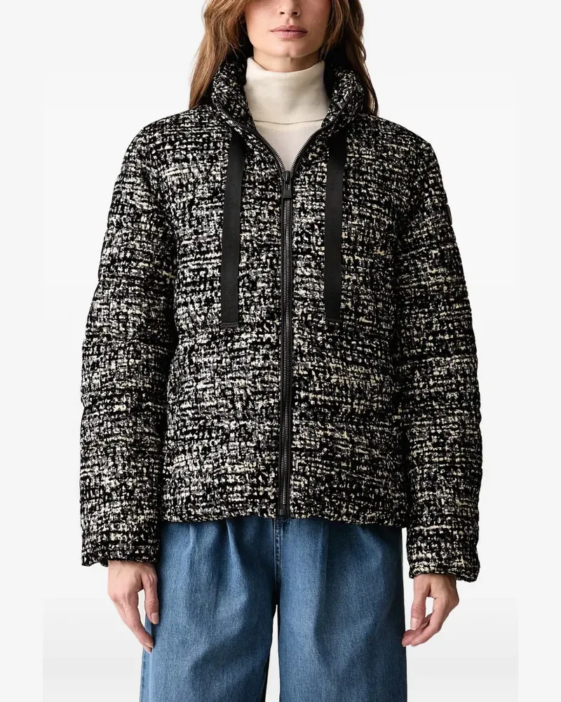 Morgan tweed-effect padded jacket - Schwarz Schwarz