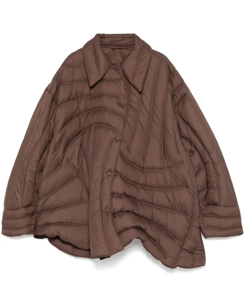 JNBY Asymmetrische Steppjacke - Braun Braun