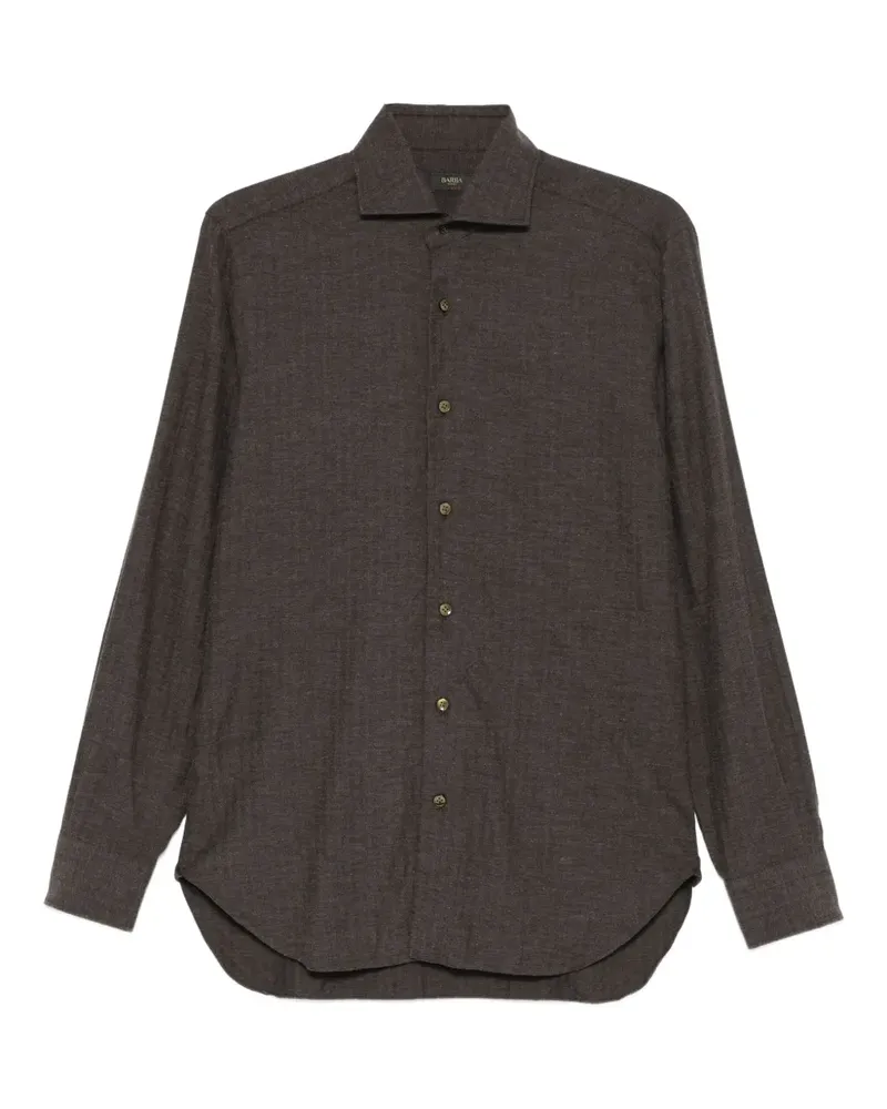 BARBA Klassisches Hemd - Braun Braun