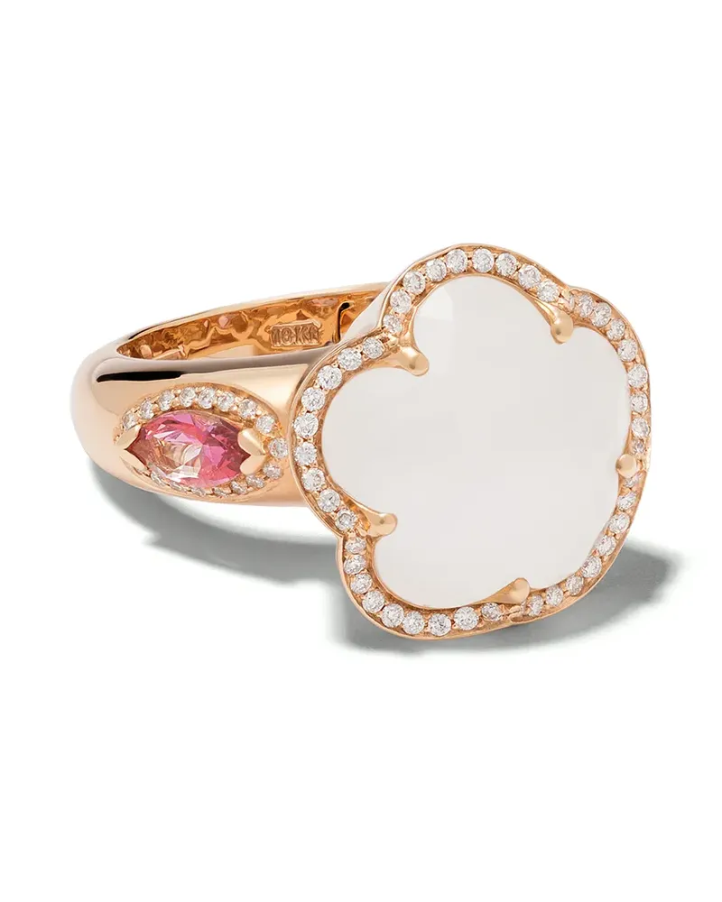 Pasquale Bruni 18kt Rotgoldring mit Diamanten - Rosa Rosa