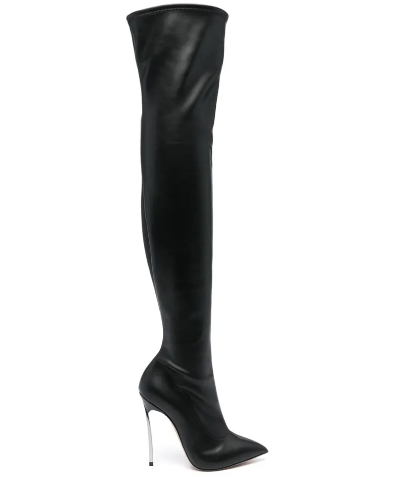Casadei Blade Stiefeletten 120mm - Schwarz Schwarz