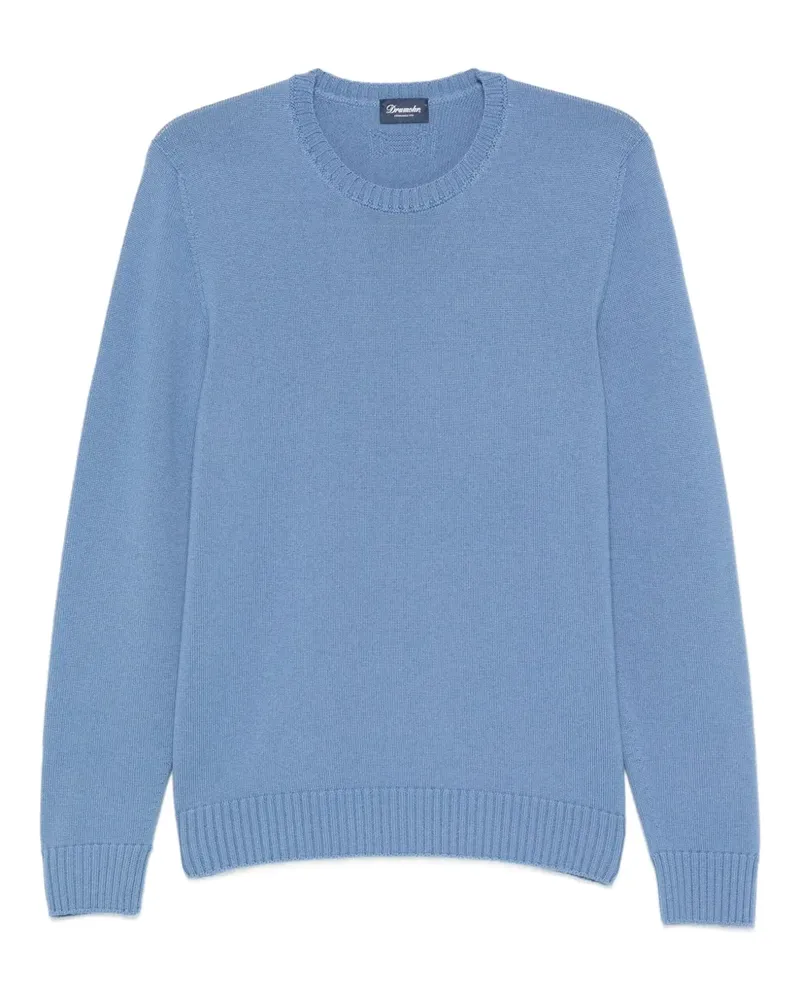 Drumohr  Pullover mit Rundhalsausschnitt - Blau Blau