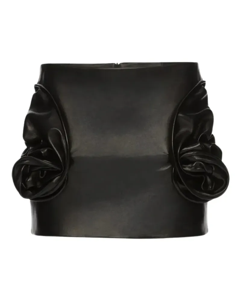 Magda Butrym leather mini skirt - Schwarz Schwarz