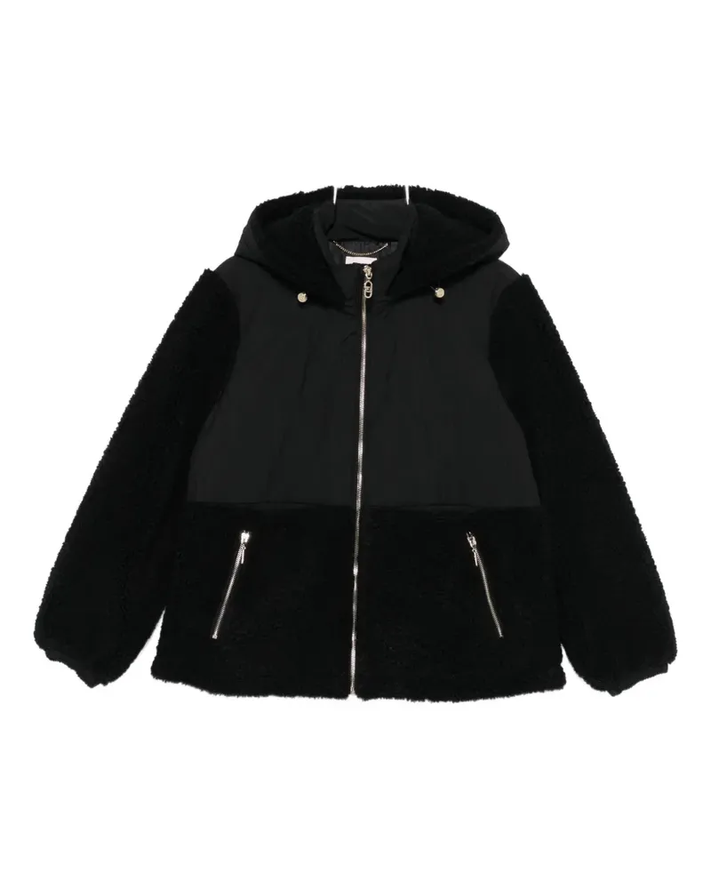 Liu Jo hooded teddy-paneled jacket - Schwarz Schwarz