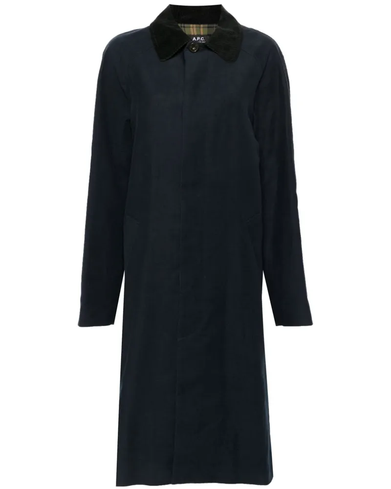 A.P.C. Gaspard Mantel Blau