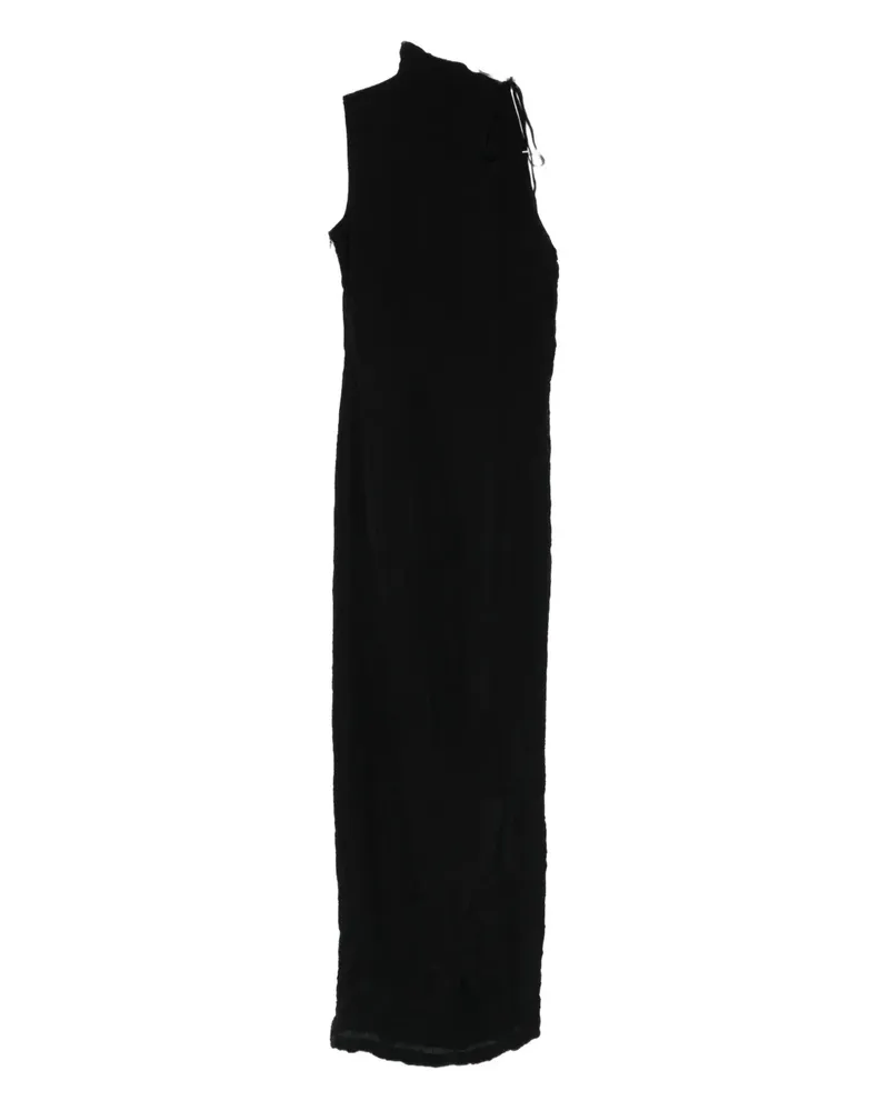 Hope Midikleid mit Bindegürtel - Schwarz Schwarz