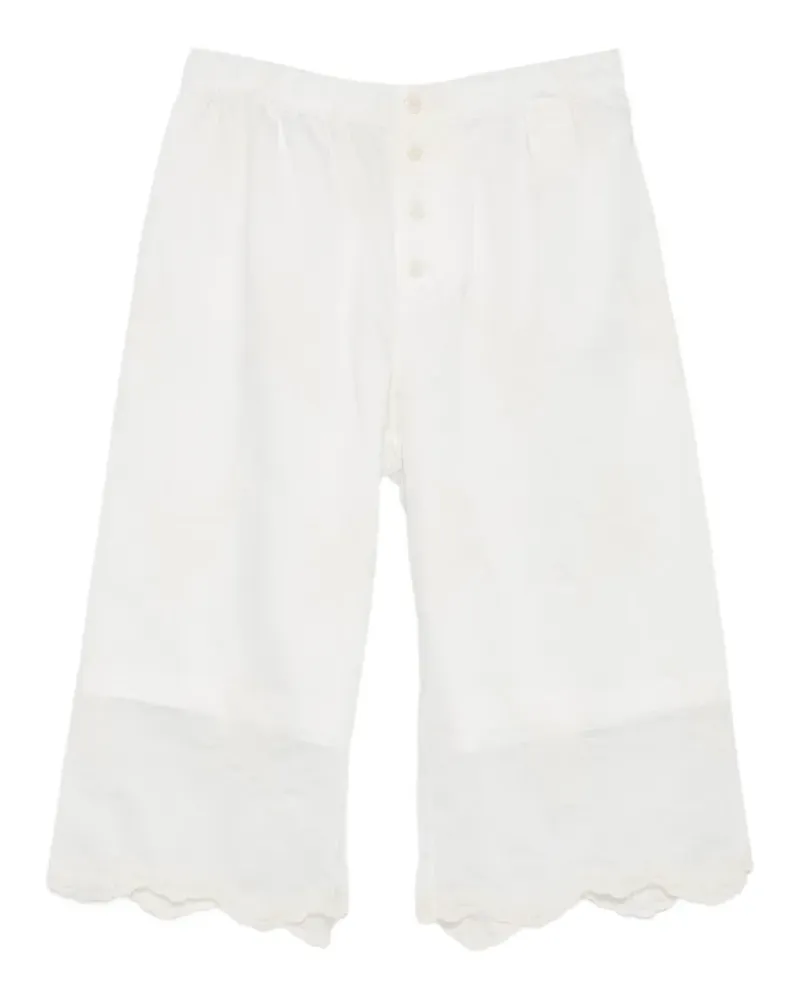 Our Legacy lace-trim shorts - Weiß Weiß