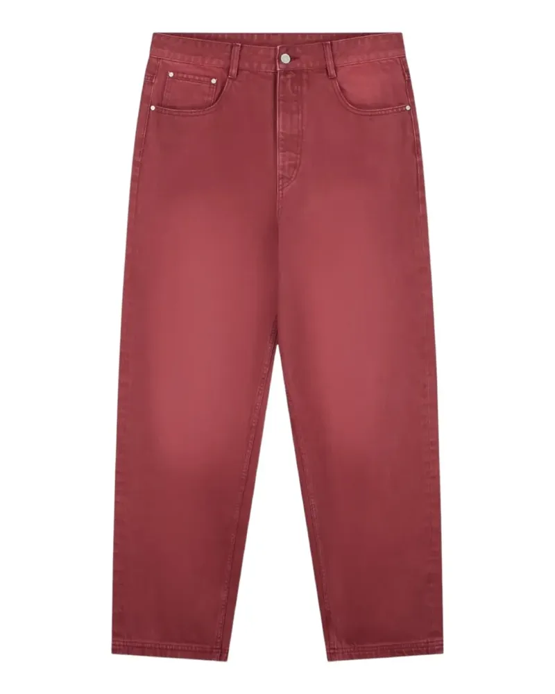 Arte Antwerp Ausgeblichene Baggy-Jeans - Rot Rot
