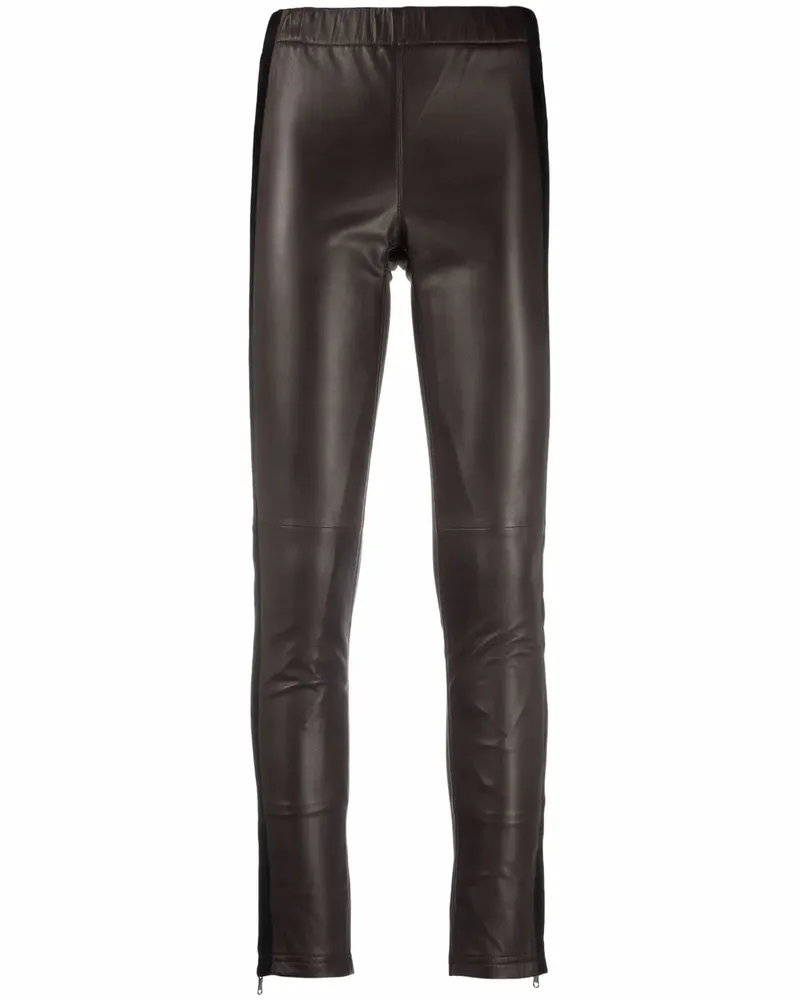 P.A.R.O.S.H. Gestreifte Leggings - Braun Braun