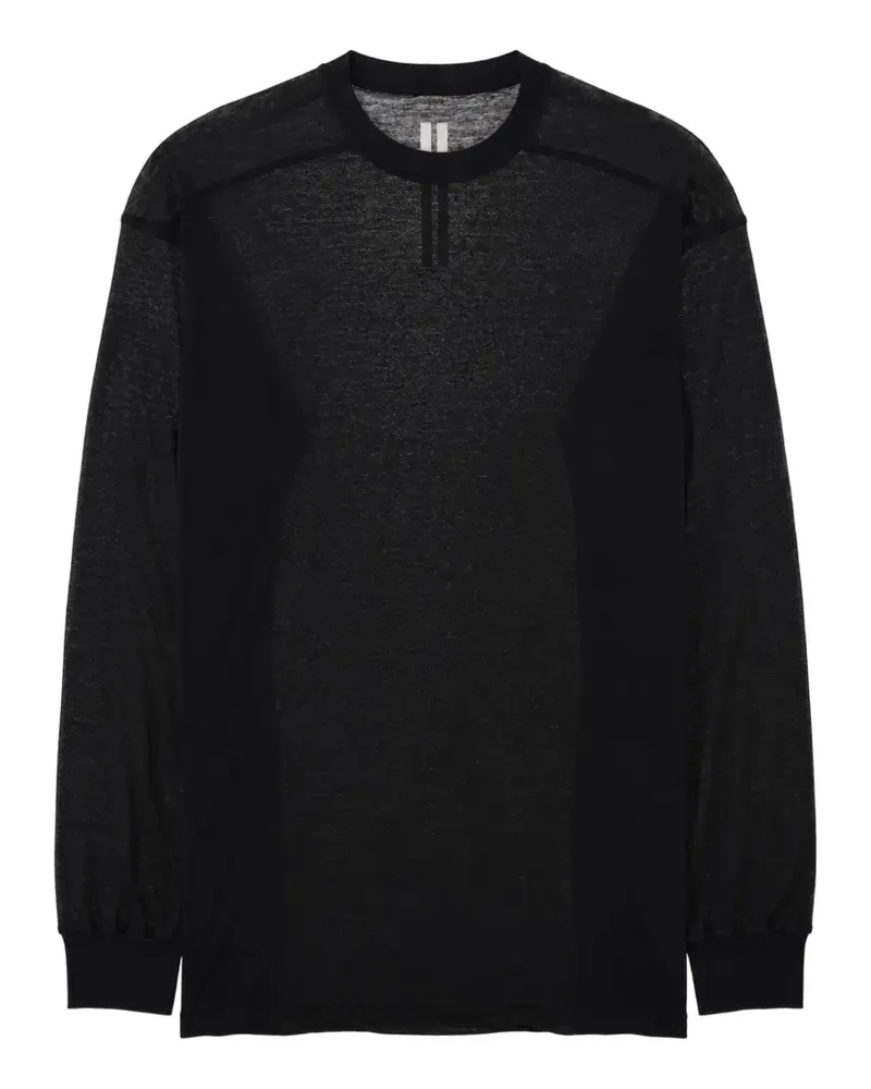 Rick Owens Jumbo long-sleeved t-shirt - Schwarz Schwarz