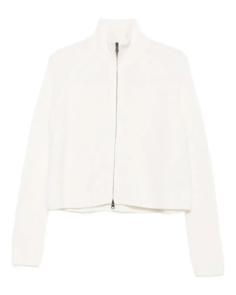Lisa Yang Cardigan mit Reißverschluss - Nude Nude