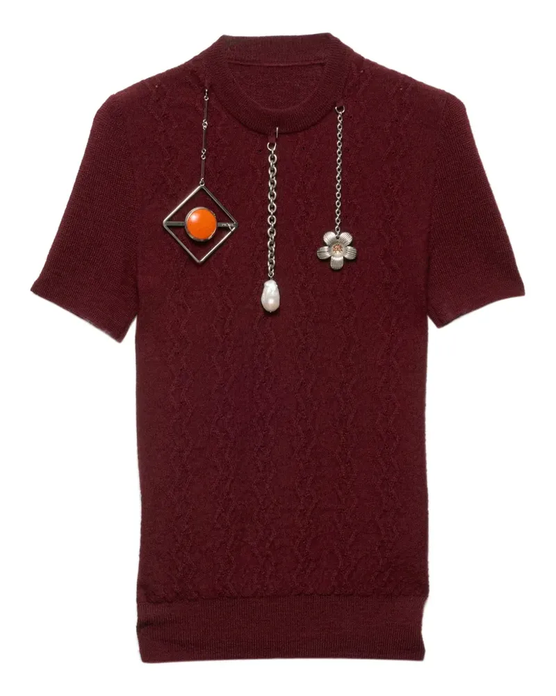 Prada Klassischer Pullover - Rot Rot