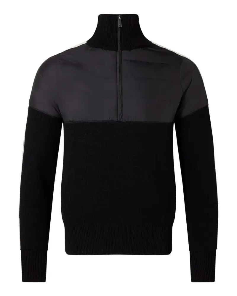 Perfect Moment Pullover mit kurzem Reißverschluss - Schwarz Schwarz