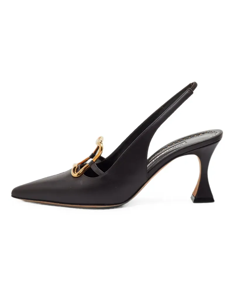 Manolo Blahnik Nikkal Slingback-Pumps - Braun Braun