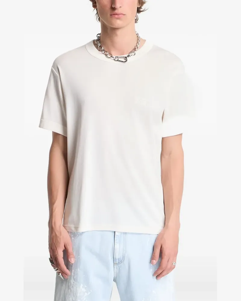 Y-3 logo-print short-sleeve T-shirt - Weiß Weiß