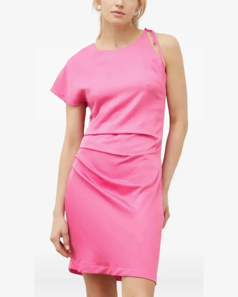 Day Birger et Mikkelsen Drapiertes Minikleid mit Bindedetail - Rosa Rosa