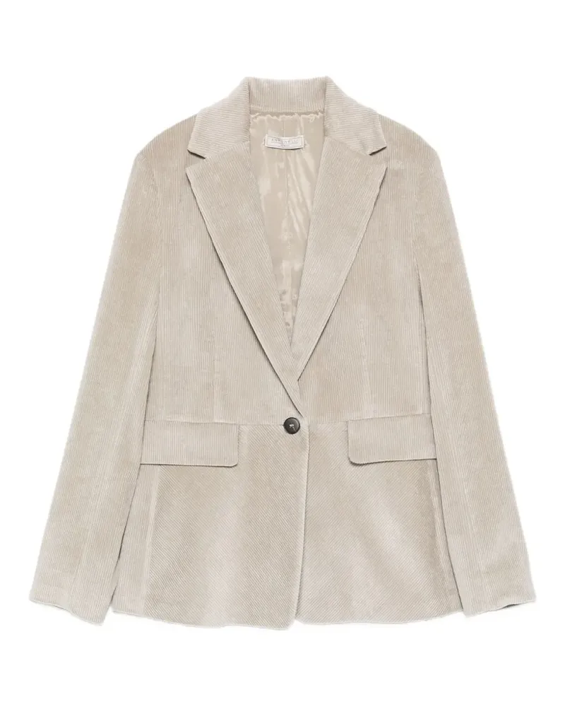 Antonelli Firenze corduroy single-breasted jacket - Grau Grau