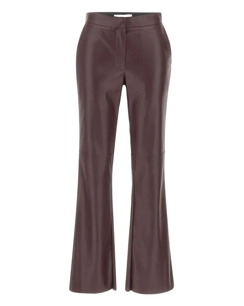 Kaos faux-leather flared trousers - Rot Rot