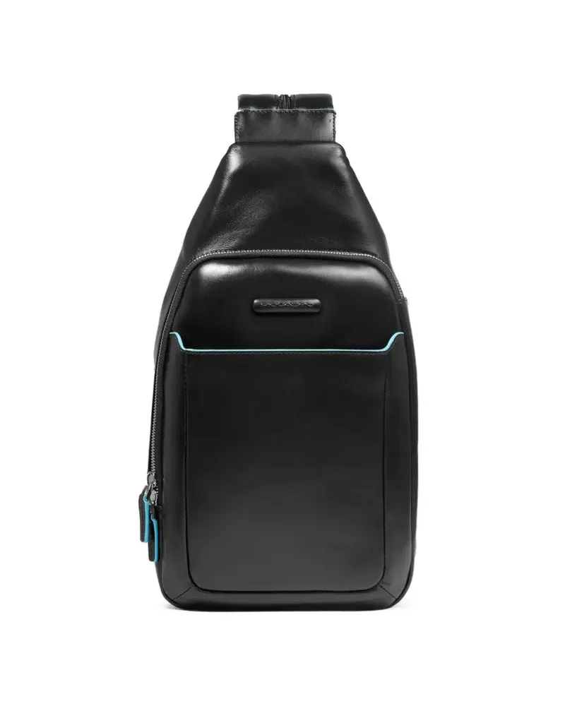 Piquadro Mono Sling Laptoptasche - Schwarz Schwarz