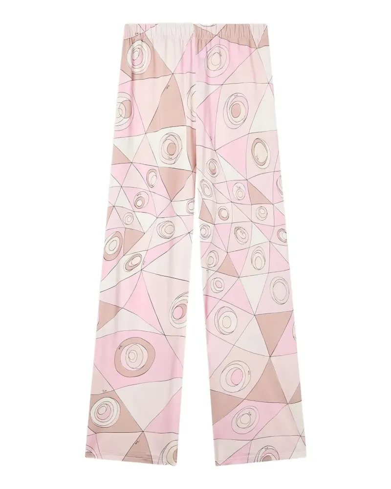Emilio Pucci Jerseyhose mit Occhi-Print - Rosa Rosa