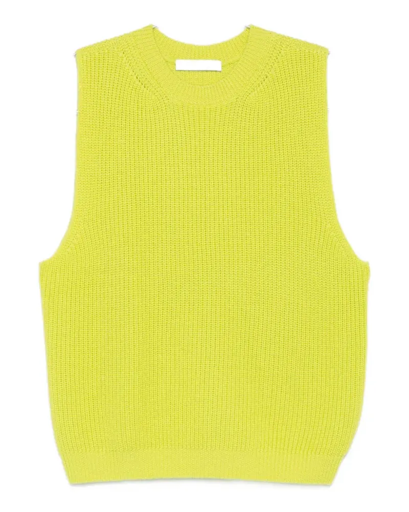 Liviana Conti ribbed-knit vest - Grün Grün