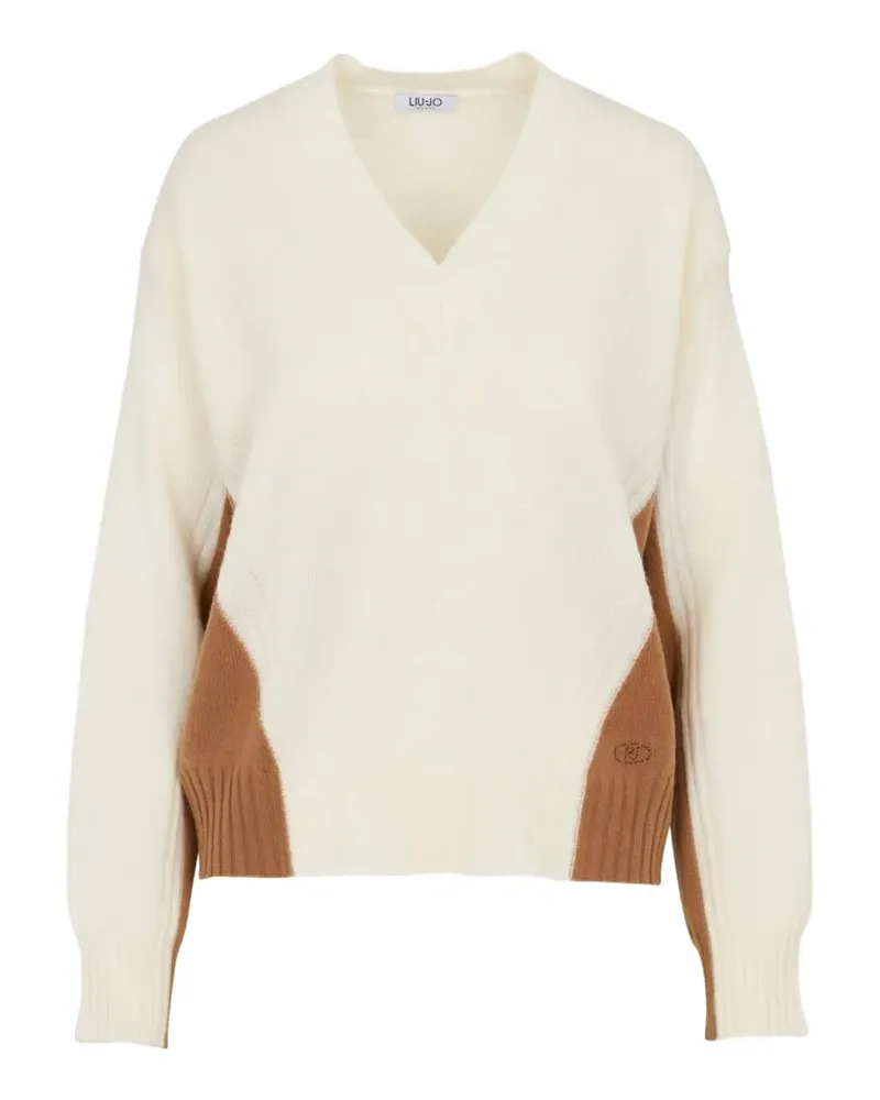 Liu Jo knit colour-block in wool - Nude Nude