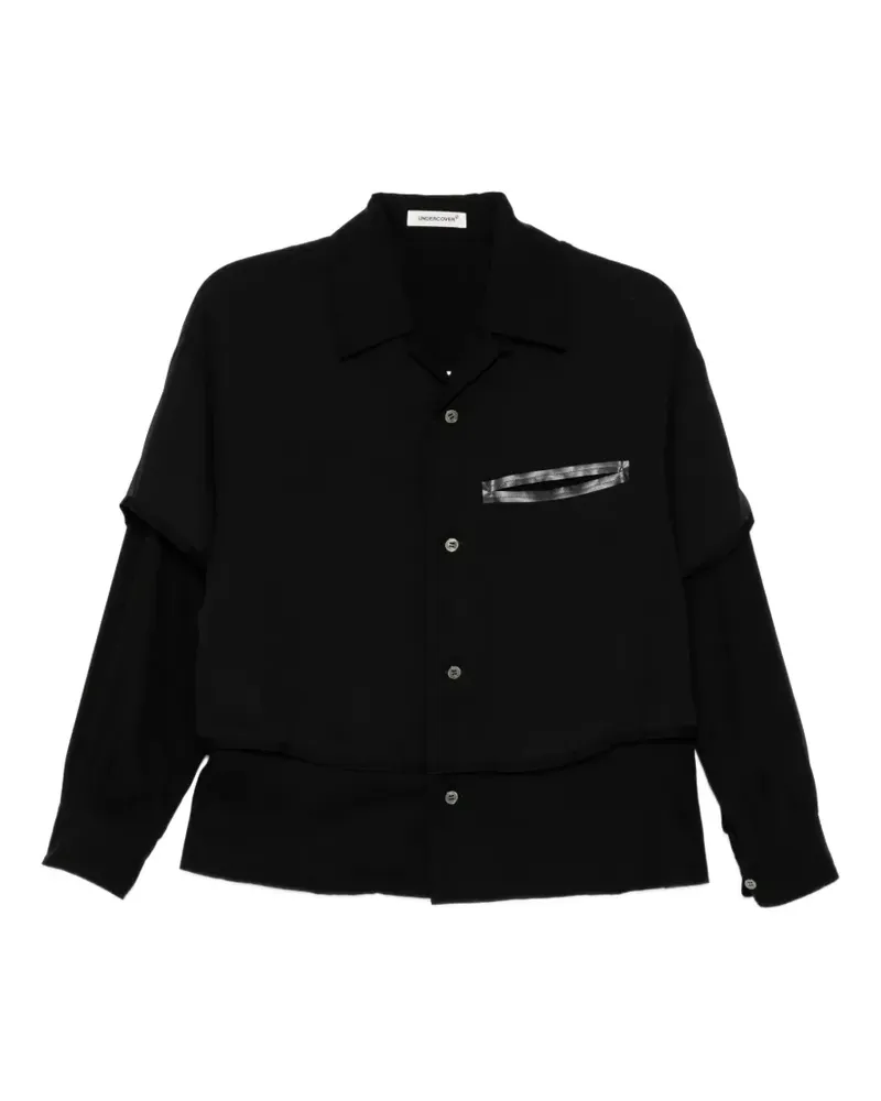Undercover layered shirt - Schwarz Schwarz
