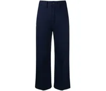 Weite Cropped-Chino - Blau