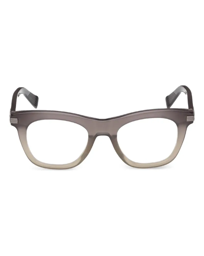 Ermenegildo Zegna square-frame glasses - Grau Grau