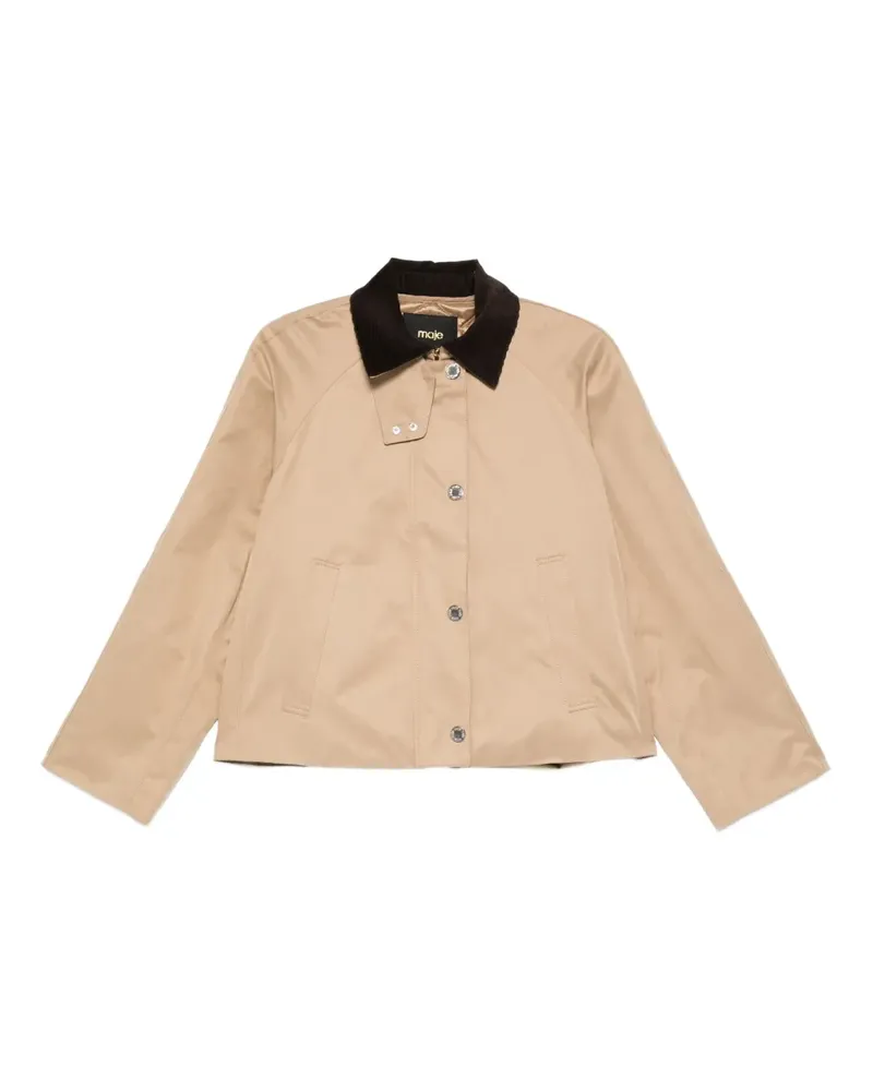 Maje Jacke mit Kragenbesatz - Nude Nude
