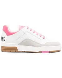 Moschino Sneakers mit Teddy-Motiv Weiß