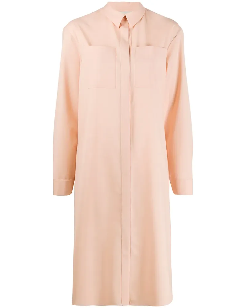Maison Rabih Kayrouz Hemdkleid mit Brusttasche - Rosa Rosa