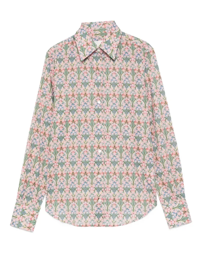 XACUS Hemd mit Blumen-Print - Rosa Rosa