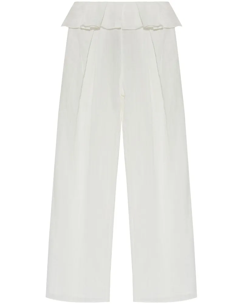 Cult Gaia Sisley Hose mit weitem Bein - Weiß Weiß