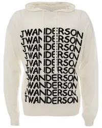 J.W.Anderson Hoodie mit Intarsien-Logo Weiß