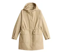 Verstellbarer Kapuzenparka - Nude