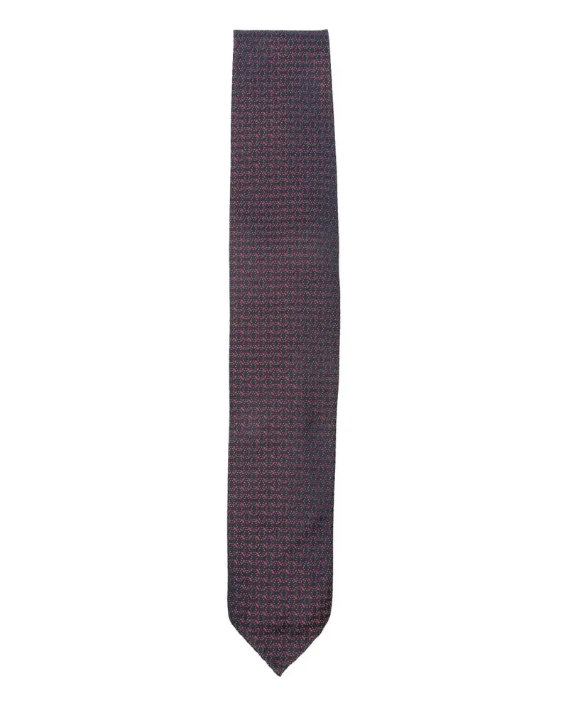 LARDINI Krawatte mit Jacquardmuster - Violett Violett