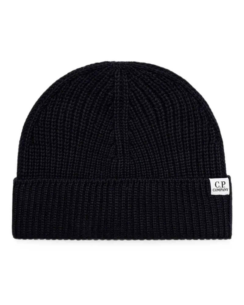 C.P. Company ribbed-knit beanie hat - Blau Blau